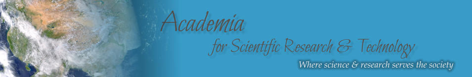 Academia for Scientific Research & Technology Where science & research serves the society